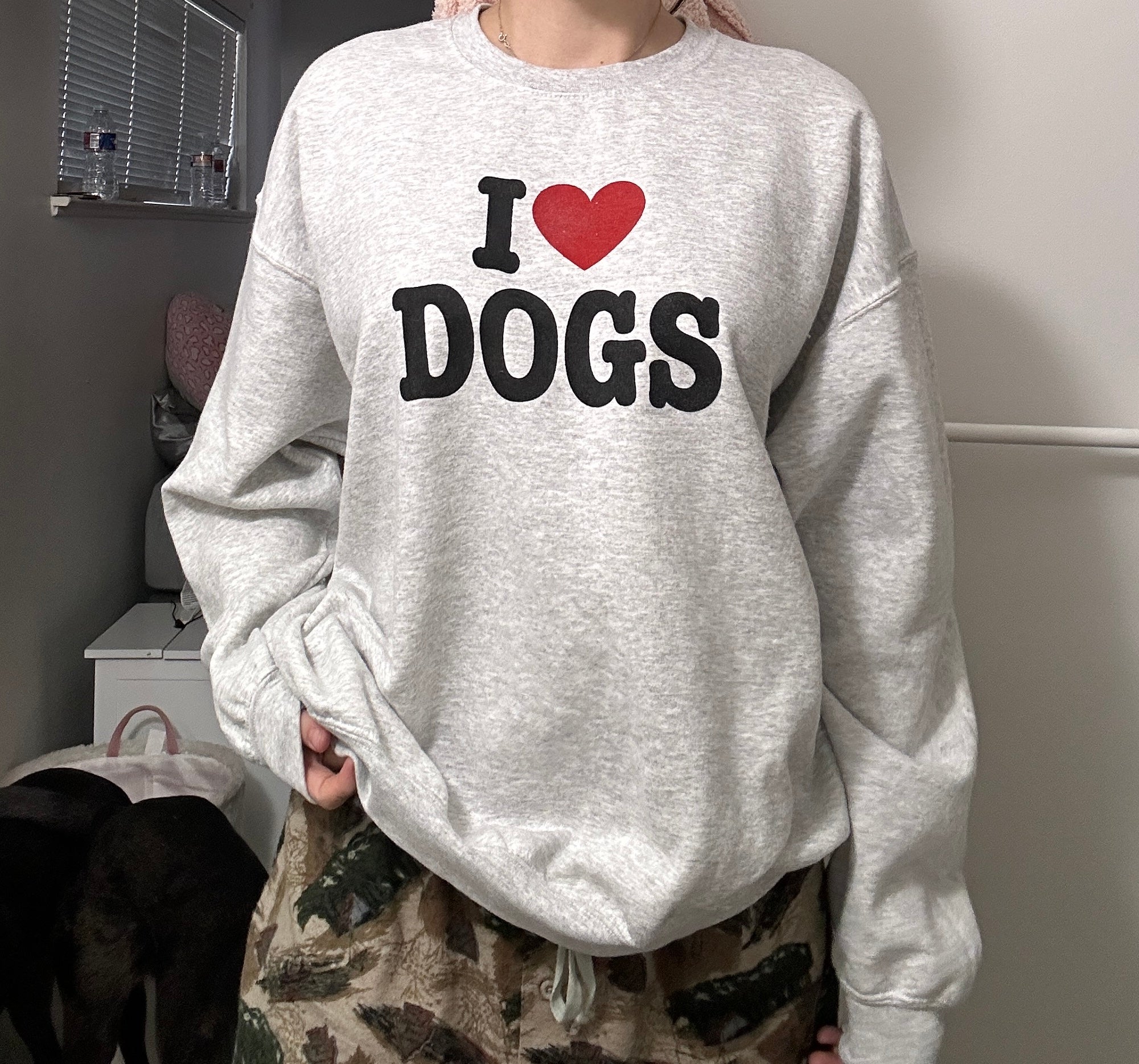 I love dogs sweatshirt best sale